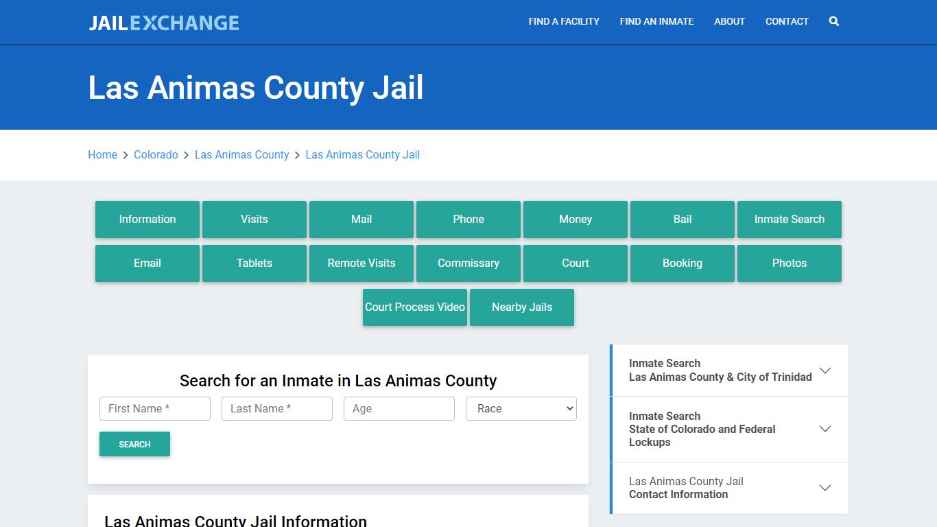 Las Animas County Jail Roster Lookup, CO, Inmate Search